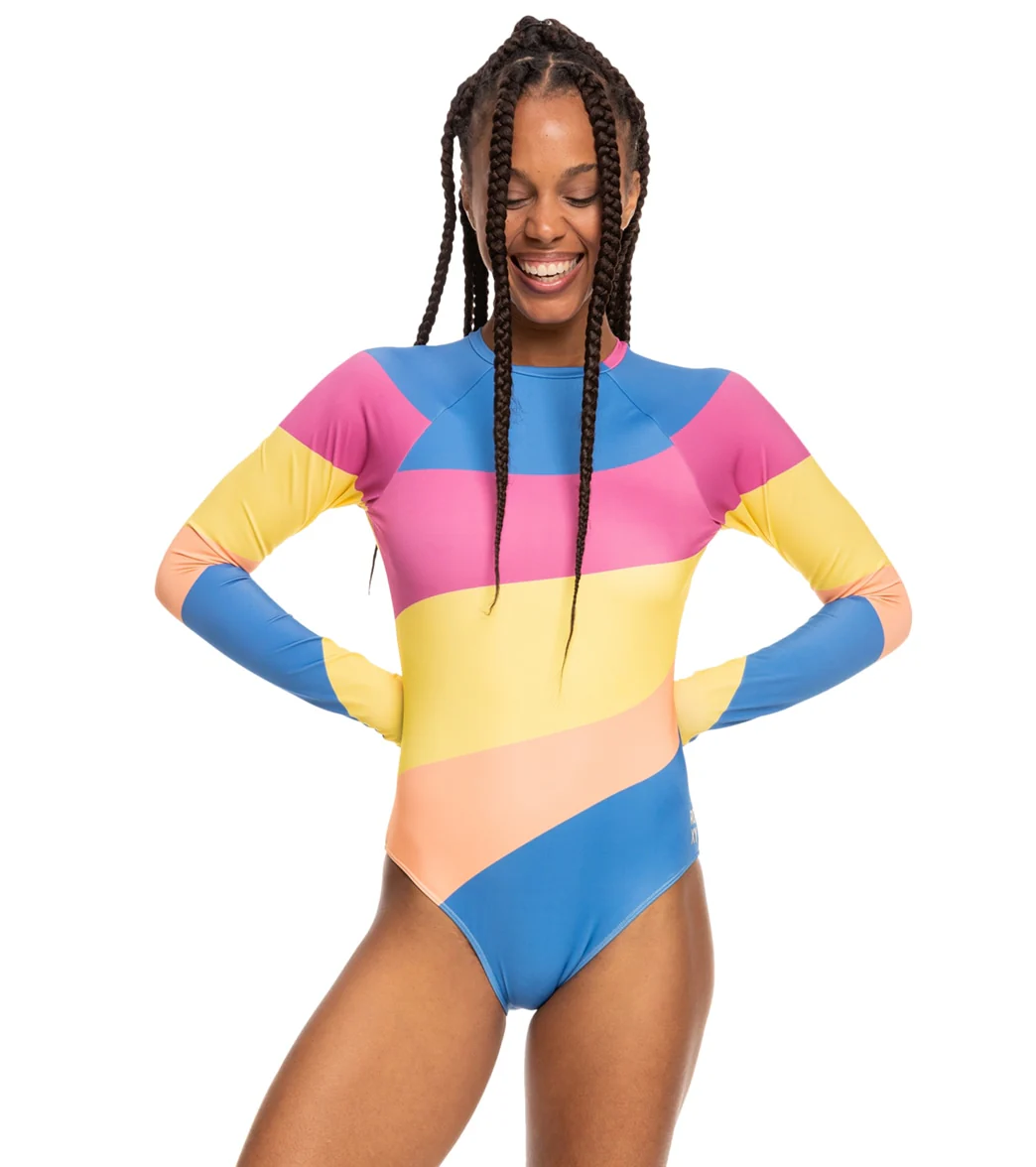 Roxy Women's Pop Surf Long Sleeve One Piece Rash Guard - Image 4