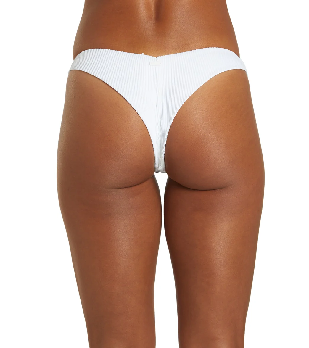 Roxy Women's Rib Roxy Love Cheeky High Leg Bikini Bottom - Image 3