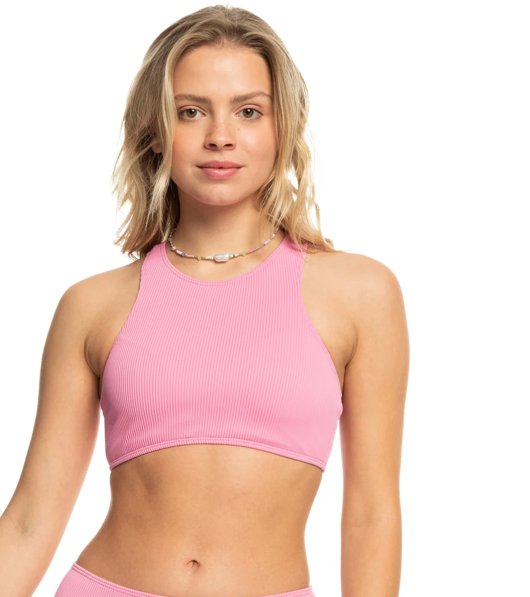 Roxy Women's Roxy Active SD Rib Cropped Bikini Top - Image 6