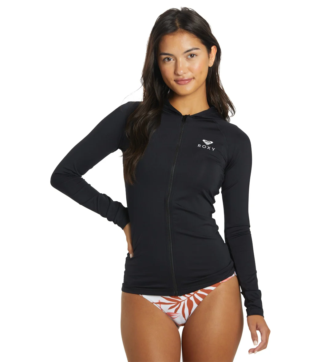 Roxy Women's Roxy Essentials Hoodie 2 Long Sleeve UPF 50 Rash Guard - Image 13