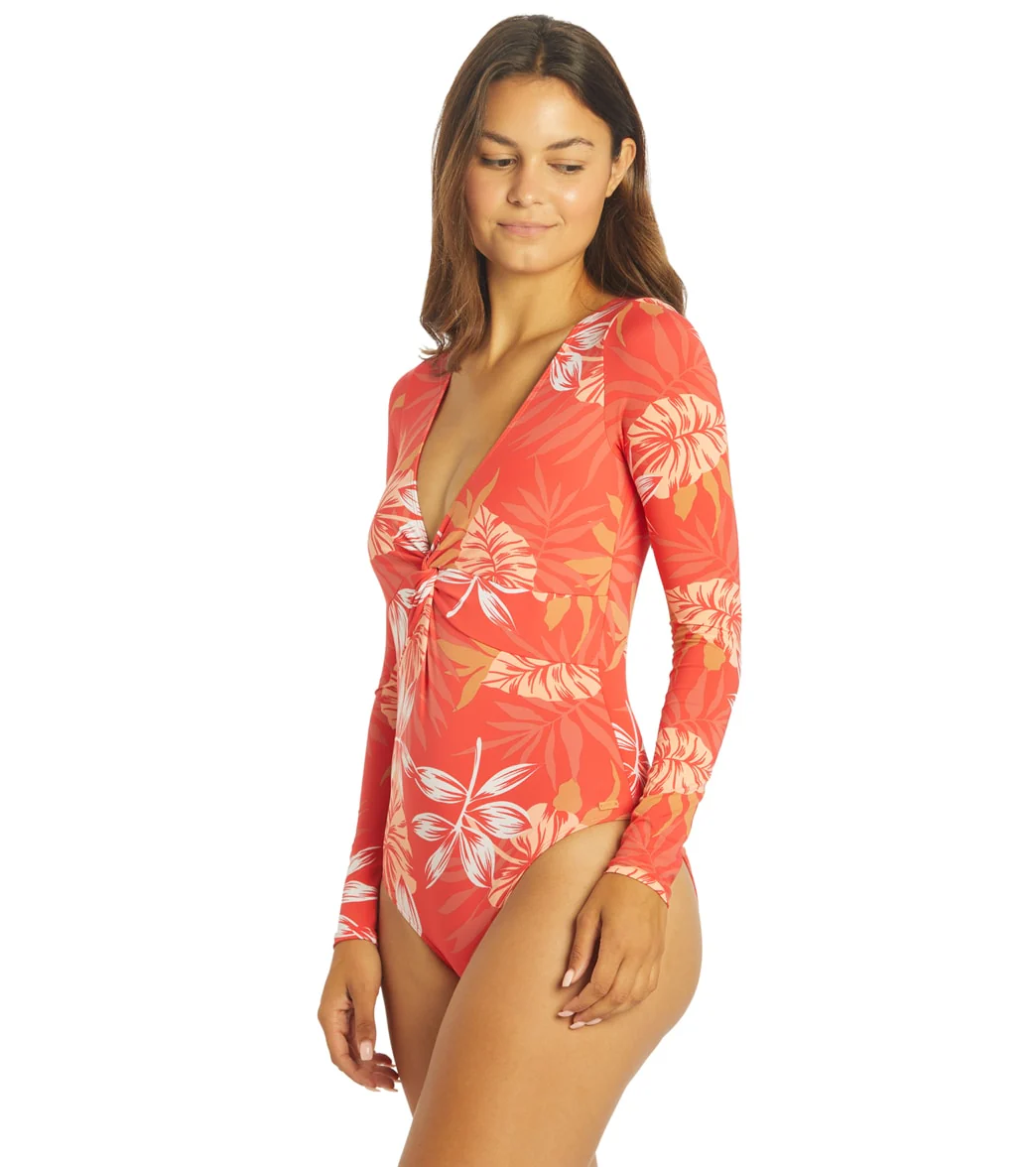 Roxy Women's Roxytwist Long Sleeve One Piece Swimsuit - Image 5