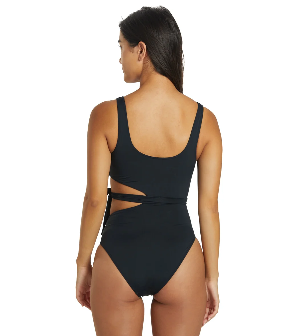 Roxy Women's SD Beach Classics Waist Tie One Piece Swimsuit - Image 9