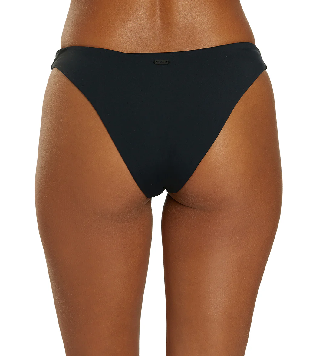 Roxy Women's Solid Beach Classics High Leg Cheeky Bikini Bottom - Image 3