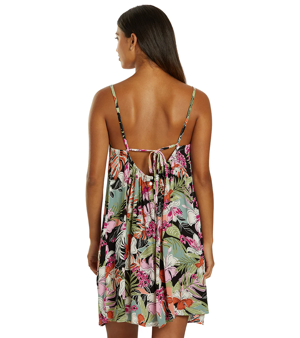 Roxy Women's Spring Adventure Tropical Cover Up Beach Dress - Image 3