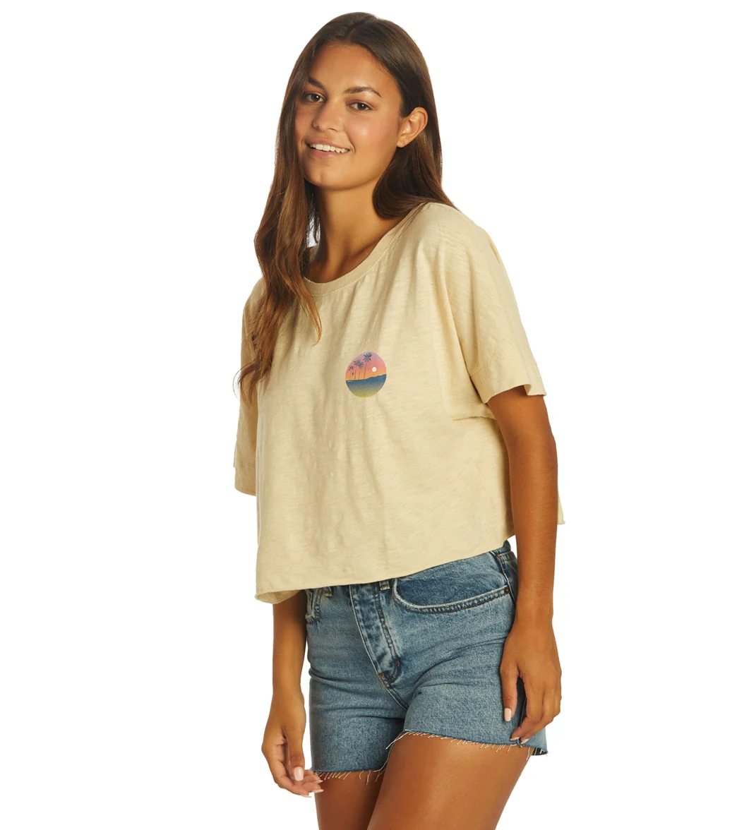 Roxy Women's When In Hawaii Crop Tee - Image 4