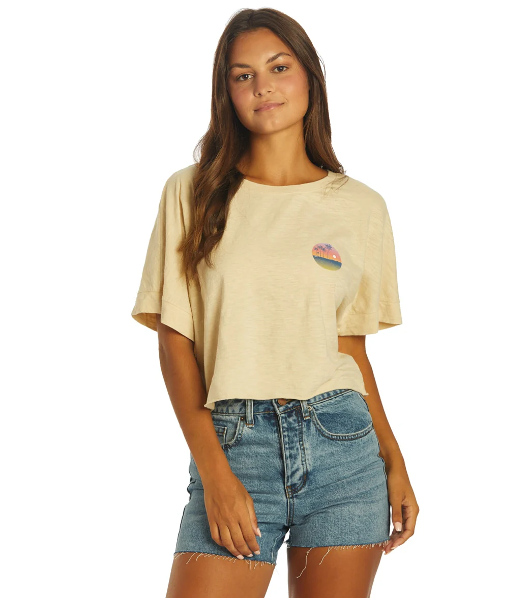Roxy Women's When In Hawaii Crop Tee - Image 7