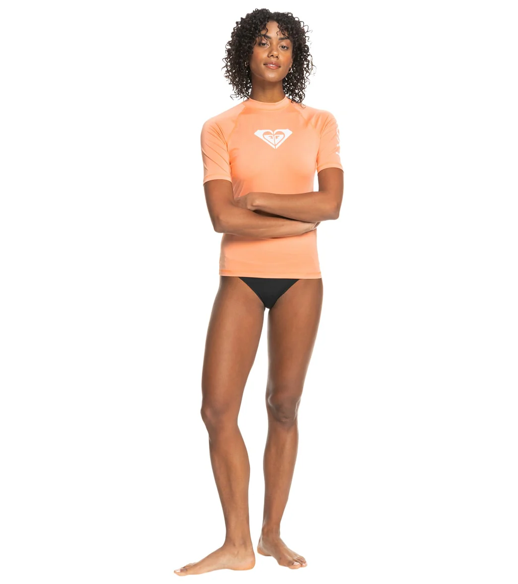 Roxy Women's Whole Hearted Short Sleeve UPF 50 Rash Guard - Image 20