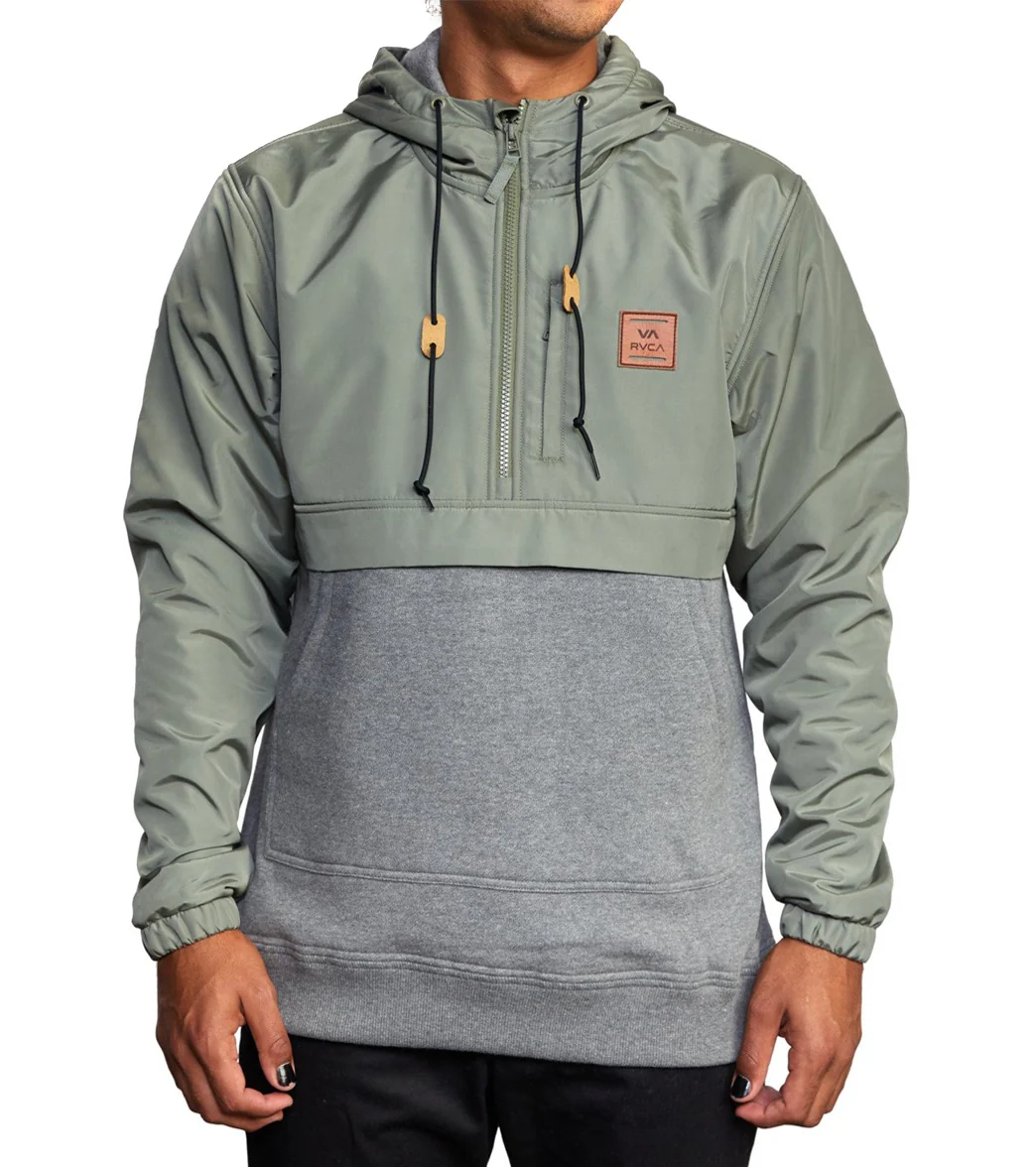 RVCA Men's Cascade Fleece Anorak Jacket - Image 13