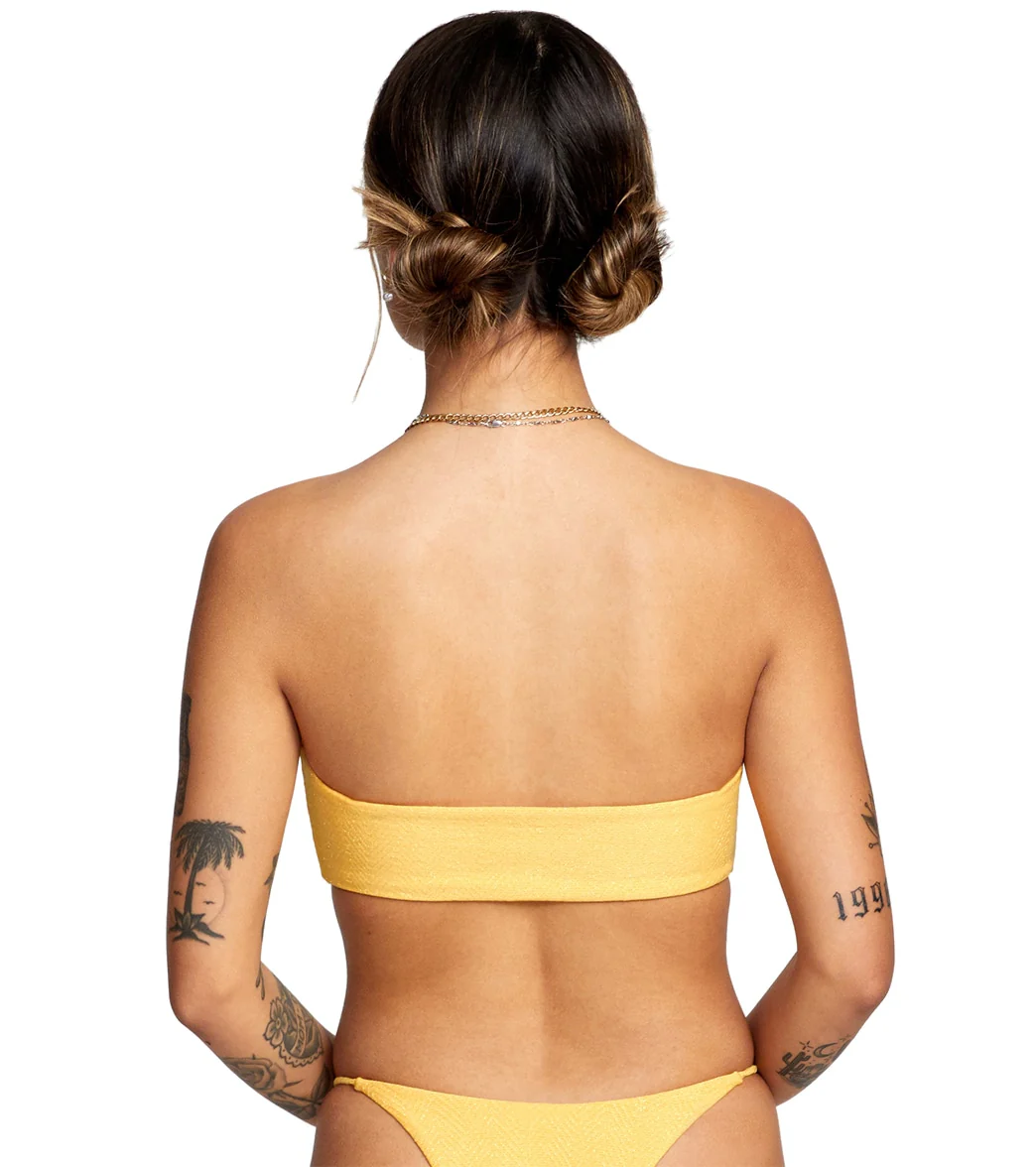 RVCA Women's Brightside  Bandeau Bikini Top - Image 3
