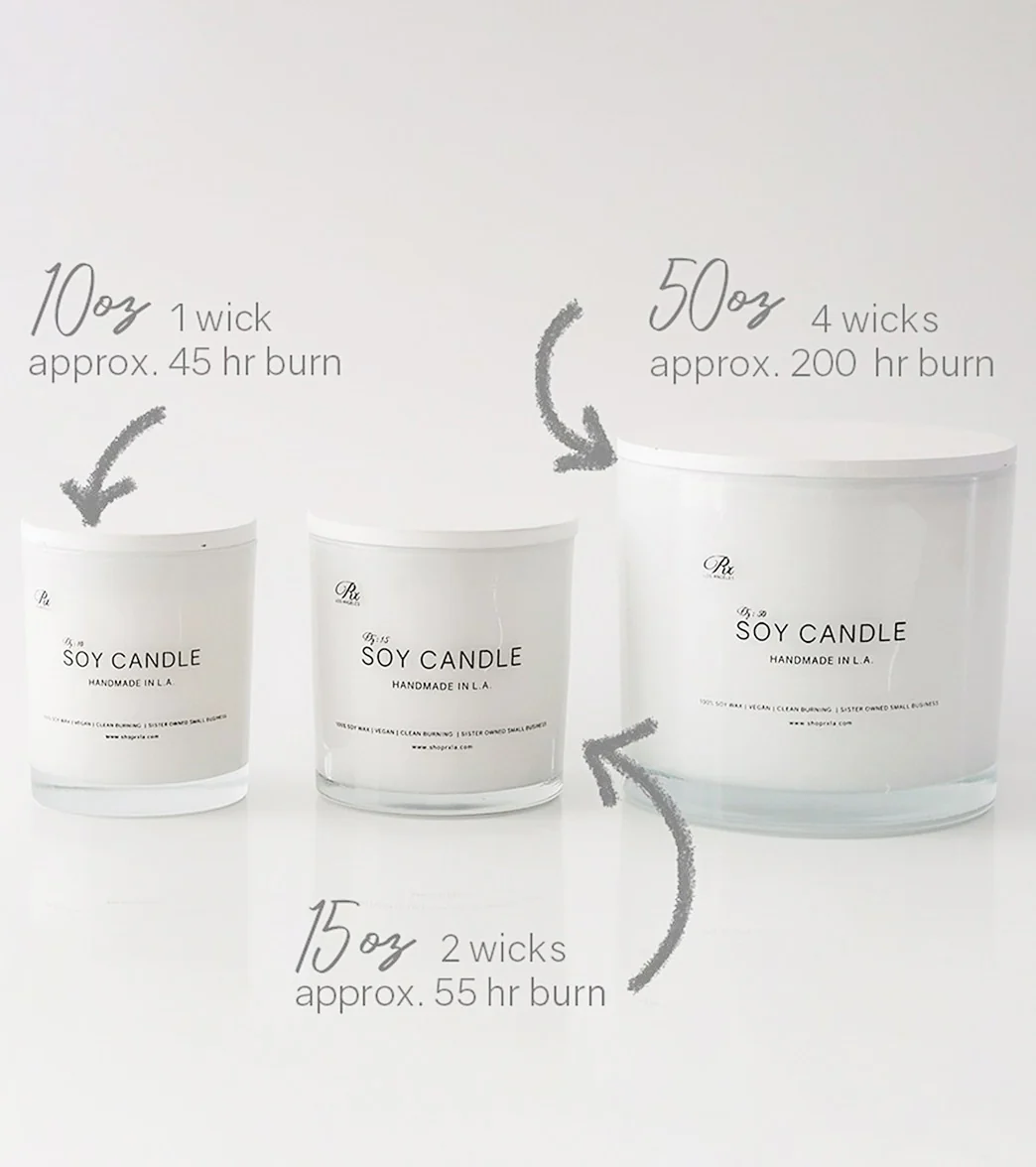 RXLA White Tea Soy Candle, 15 oz - Image 3