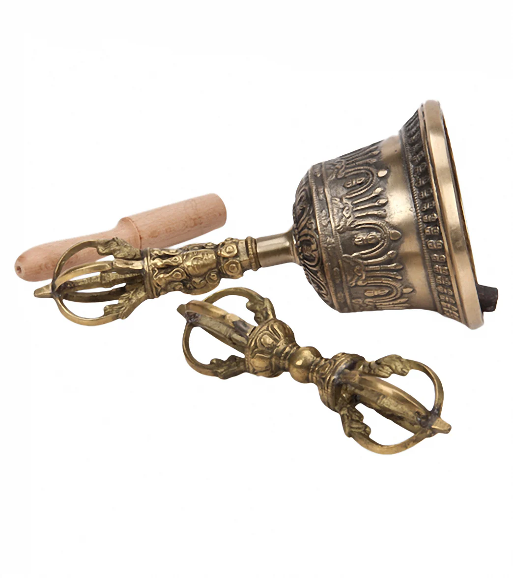 Sacred Space Giant Buddgist Sacred Spiritual Tibet Bell and Dorje - Image 2