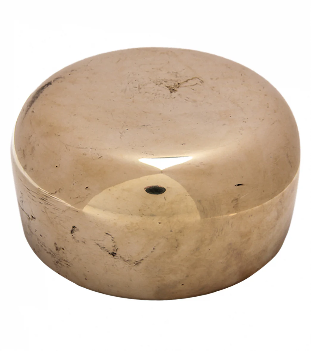 Sacred Space Golden Cast Tibetan Singing Bowl 4" - Image 3