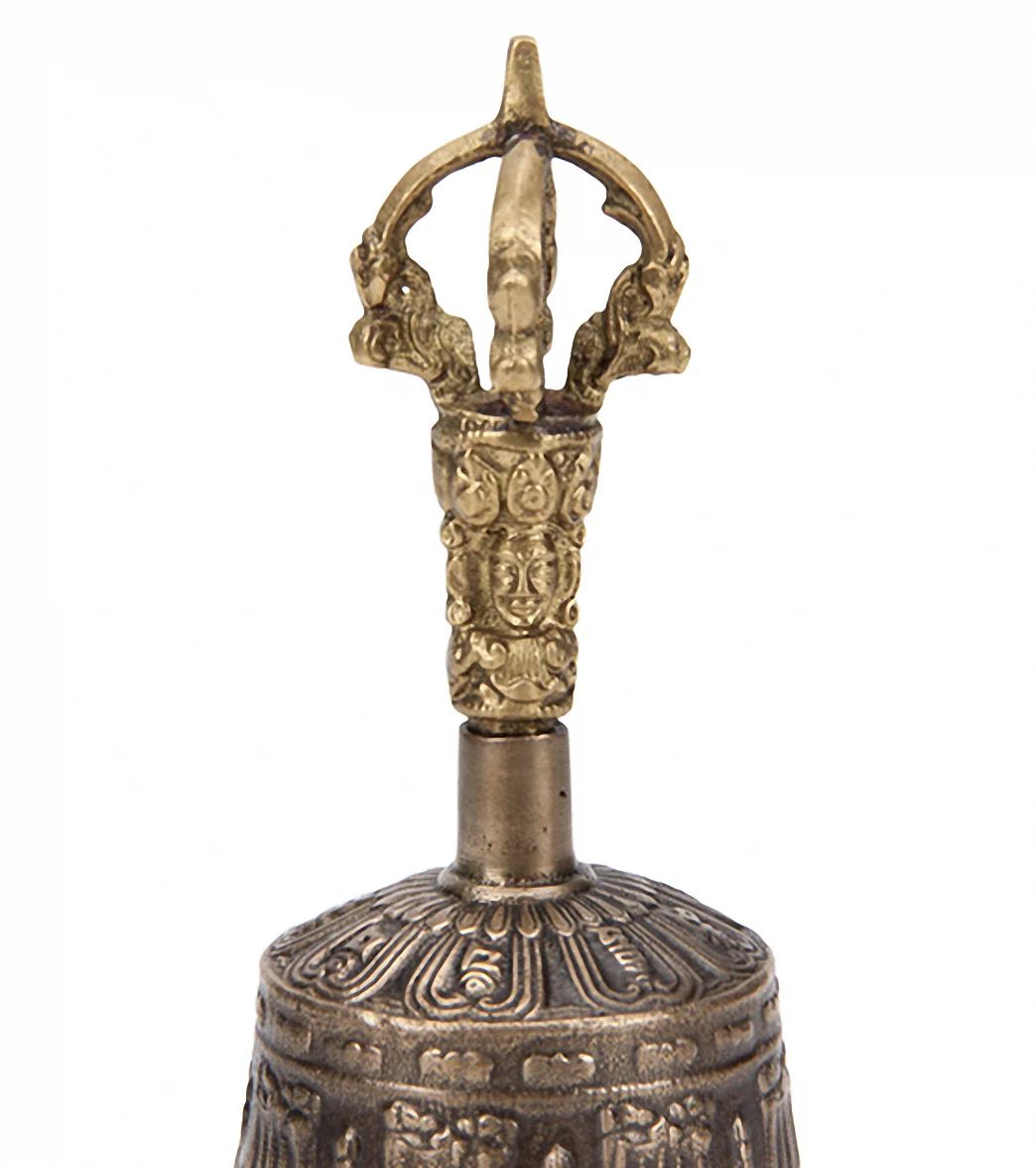 Sacred Space Large Buddhist Sacred Spiritual Tibetan Bell And Dorje - Image 3