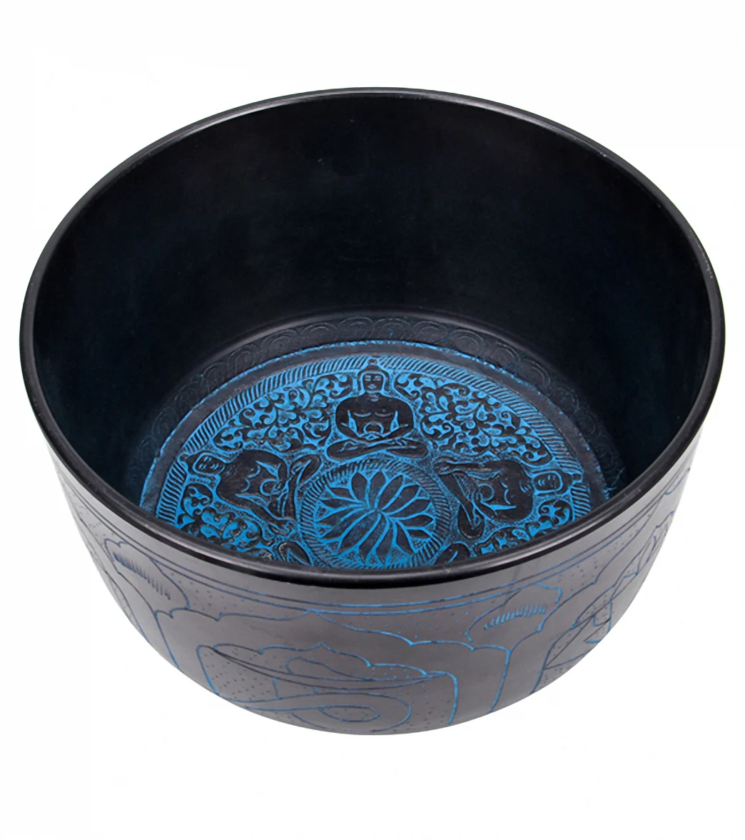 Sacred Space Master Healing New Etched E Chakra Singing Bowl 9.75" - Image 3