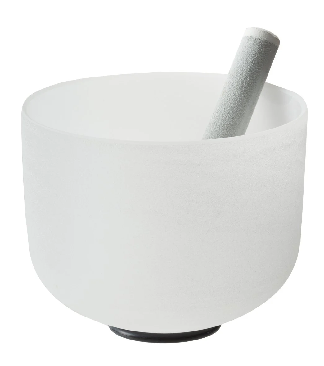 Sacred Space Perfect Pitch A Third Eye Chakra Crystal Singing Bowl 8" #C8Ap10
