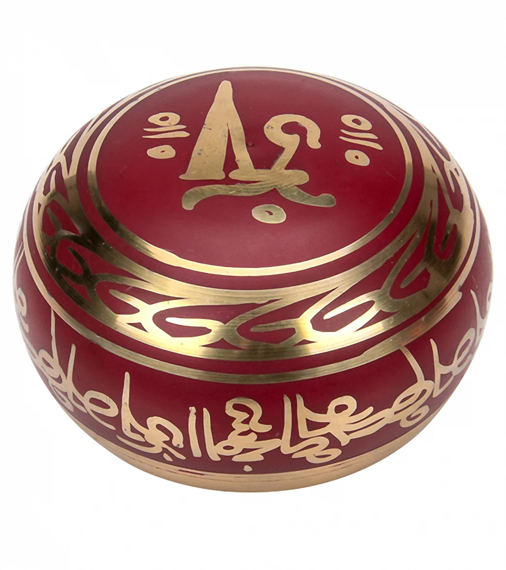 Sacred Space Red Cast Tibetan Singing Bowl 4.5" - Image 3