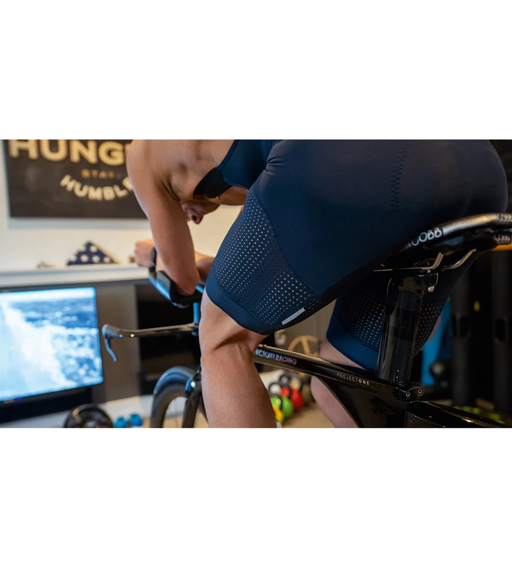 Santini Men's Forza indoor training bib shorts - Image 6