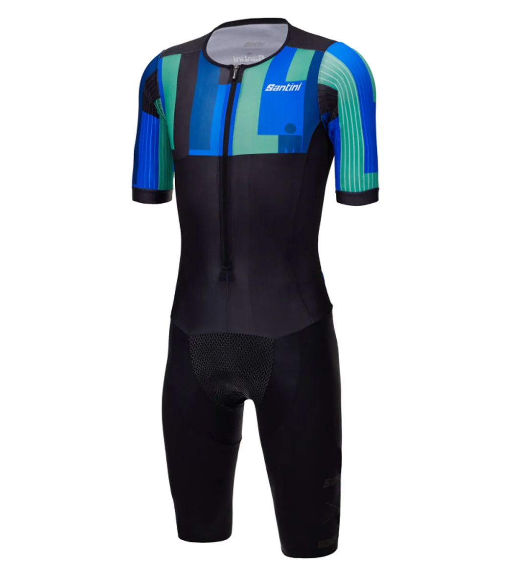 Santini Men's Ironman Aahonoui Triathlon Short Sleeve Trisuit - Image 2