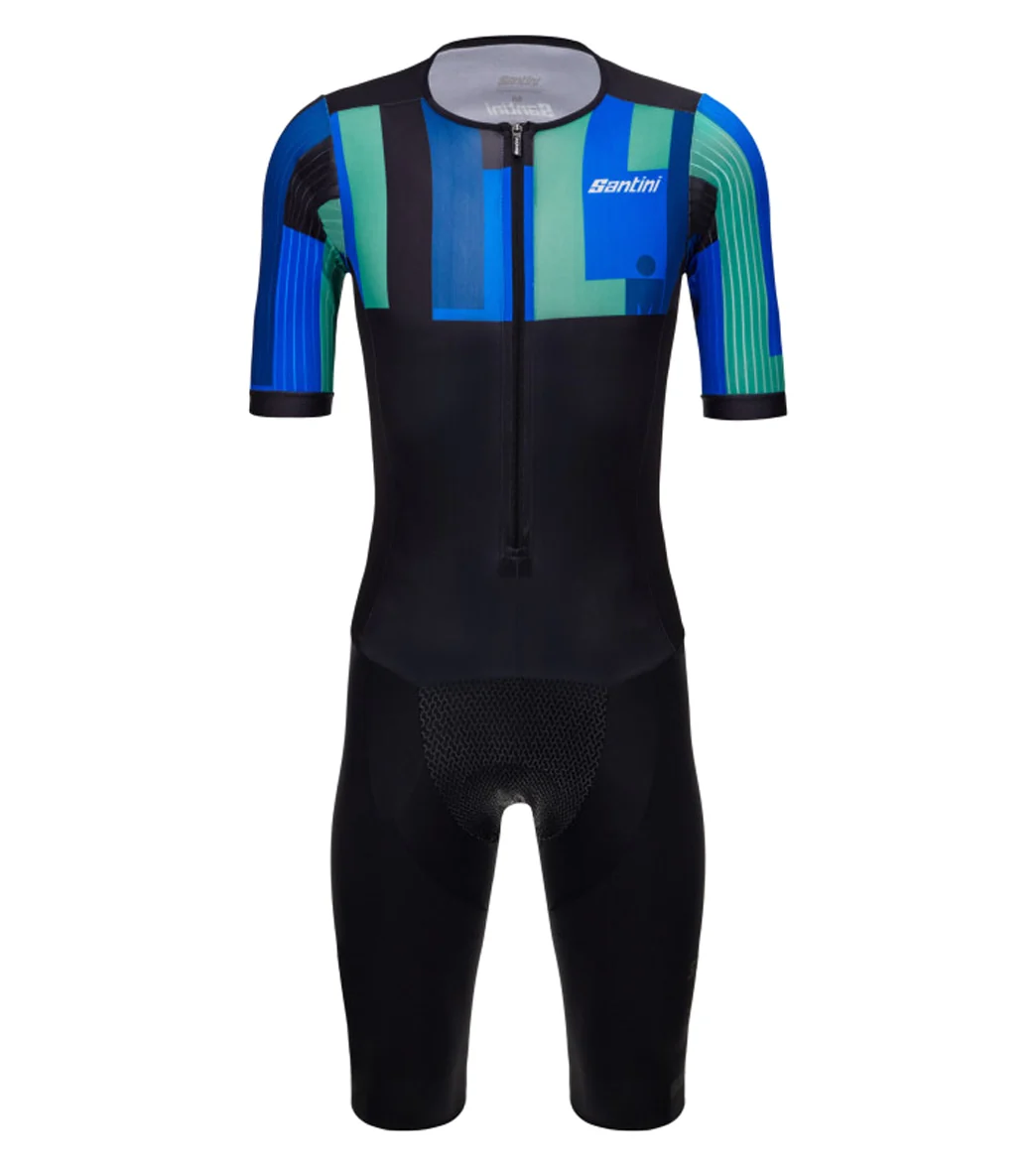 Santini Men's Ironman Aahonoui Triathlon Short Sleeve Trisuit - Image 6