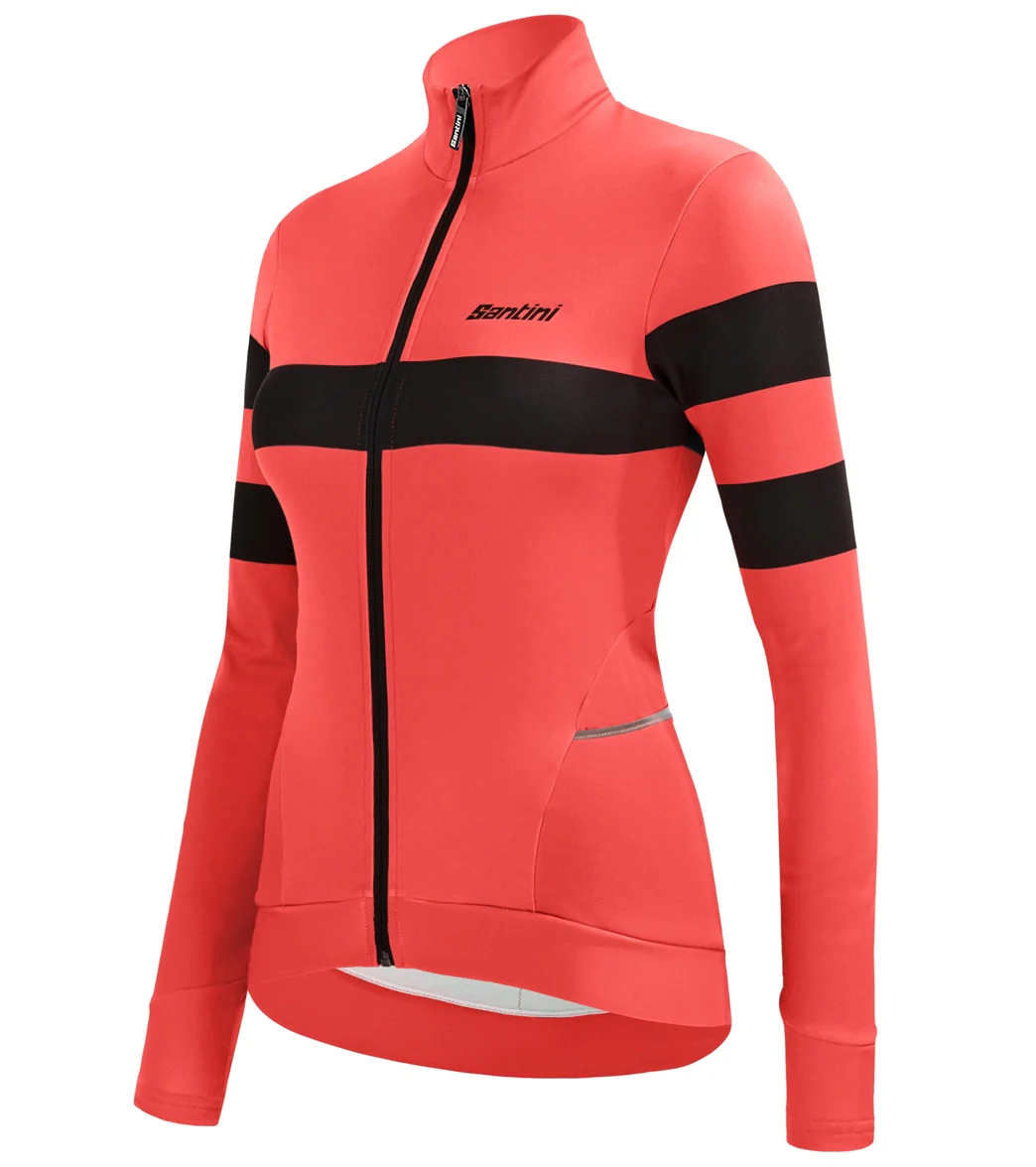 Santini Women's Coral Bengal Long Sleeve Jersey - Image 2