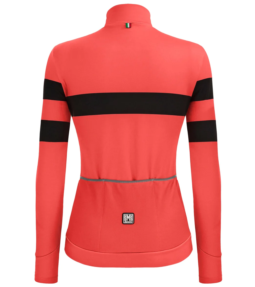 Santini Women's Coral Bengal Long Sleeve Jersey - Image 3