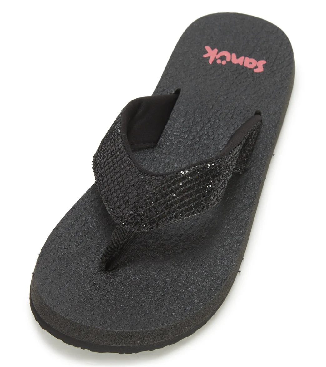 Sanuk Girls' Yoga Glitter Flip Flop (Big Kid) - Image 12