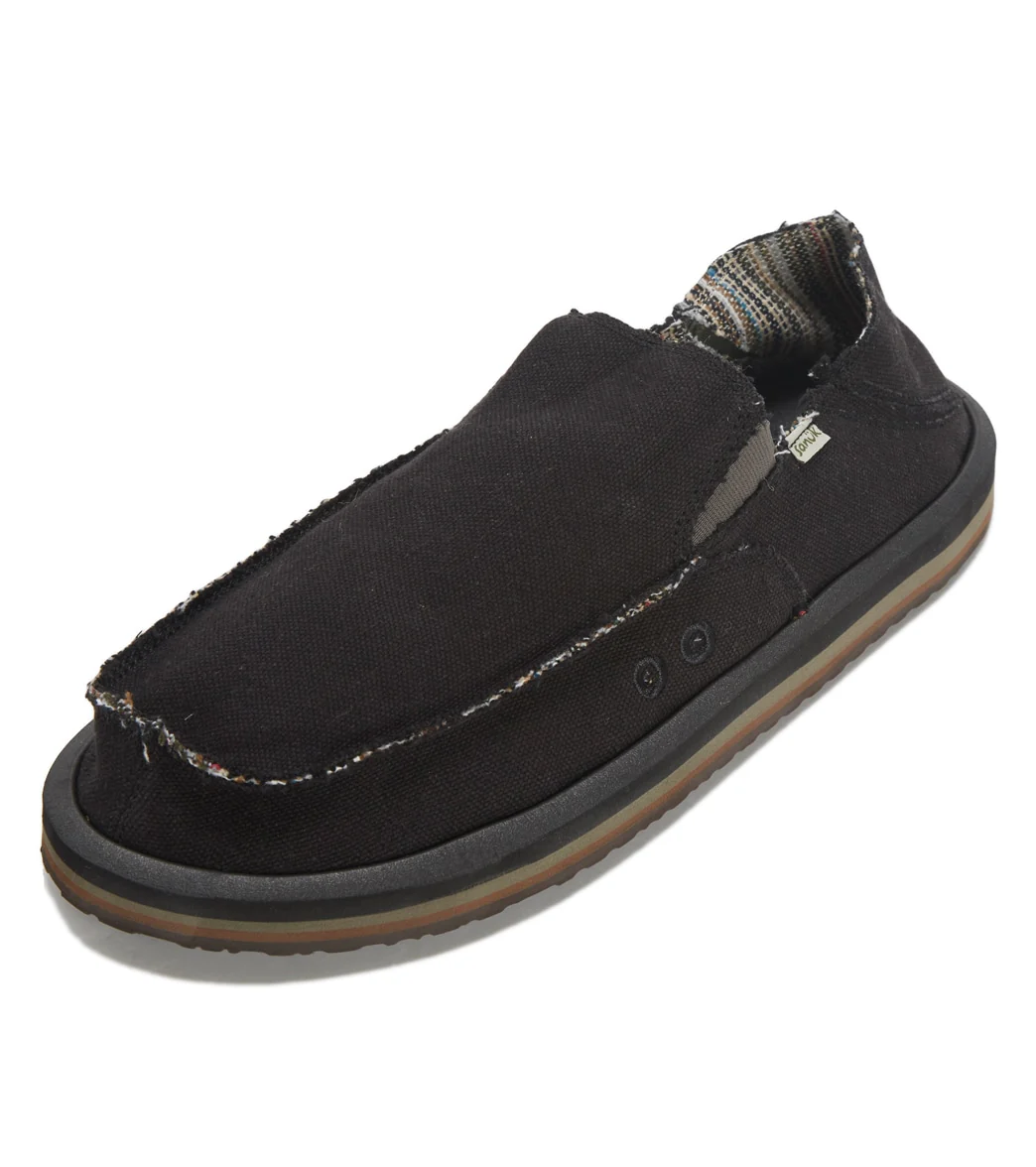 Sanuk Men's Vagabond Soft Top Hemp Slip On Shoe