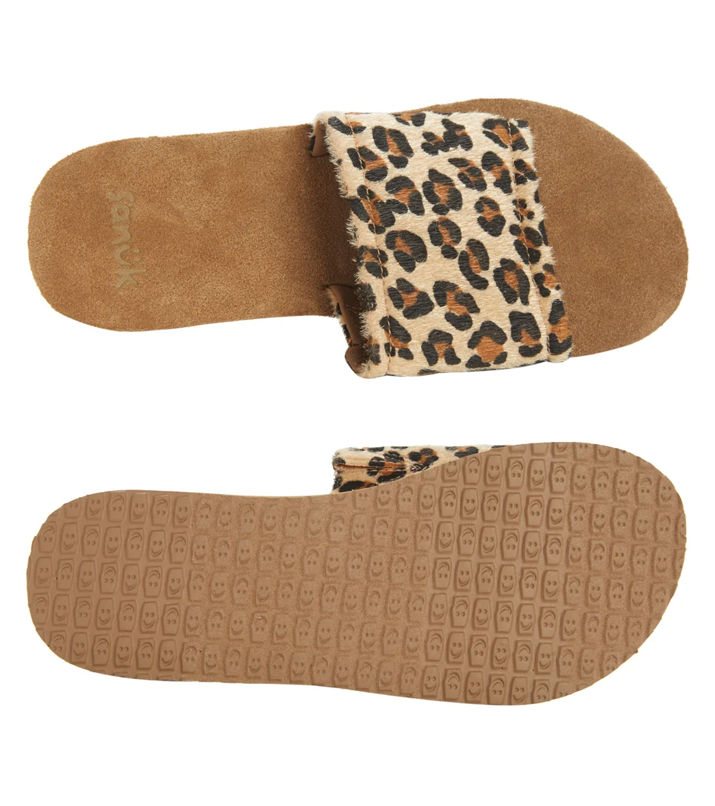 Sanuk Women's Lola Leopard Slide - Image 4