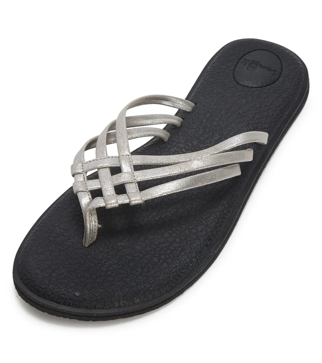 Sanuk Women's Yoga Salty Shimmer Metallic Sandal - Image 7