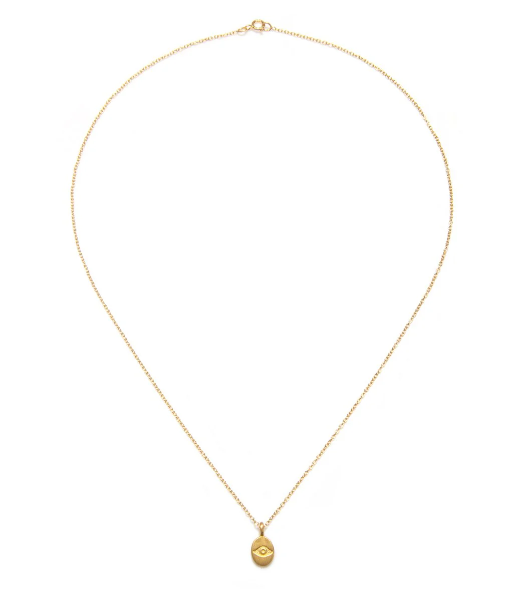 Satya Jewelry Gold Evil Eye Necklace - Image 2