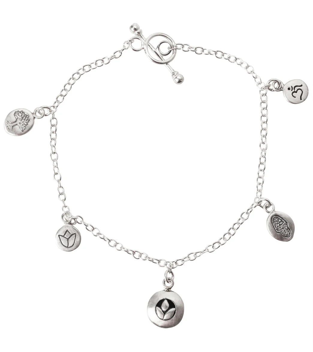 Satya Jewelry Silver Charm Bracelet