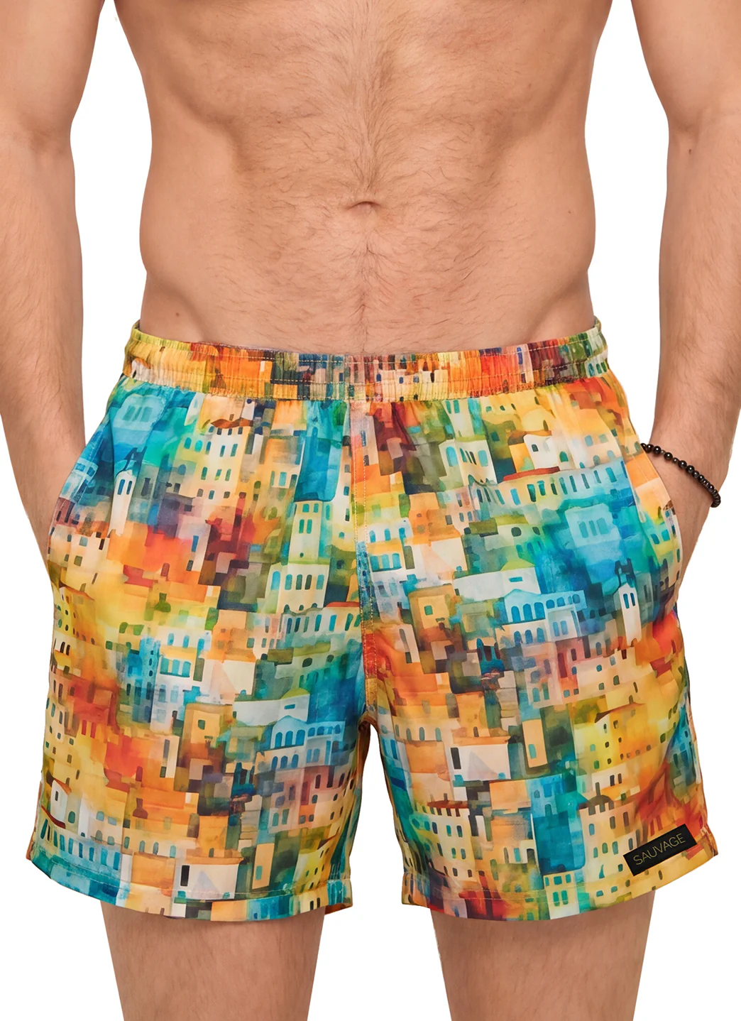 Sauvage Men's Portofino Italian Swim Trunks - Image 6