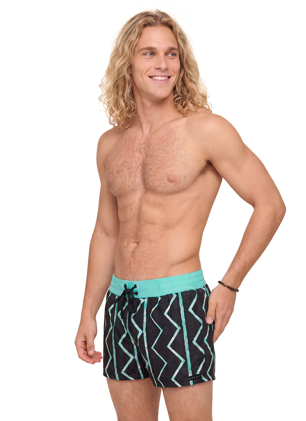 Sauvage Men's Vintage Retro Lycra Swim Trunks - Image 4
