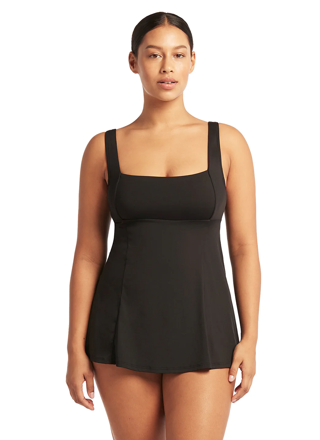 Sea Level Women's Essentials Square Neck Swim Dress - Image 2