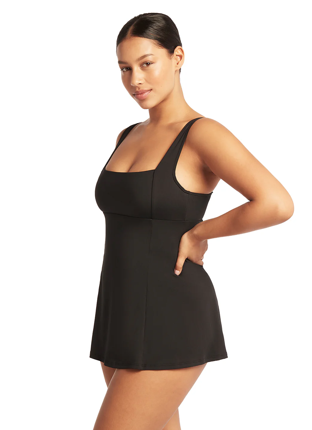 Sea Level Women's Essentials Square Neck Swim Dress - Image 4