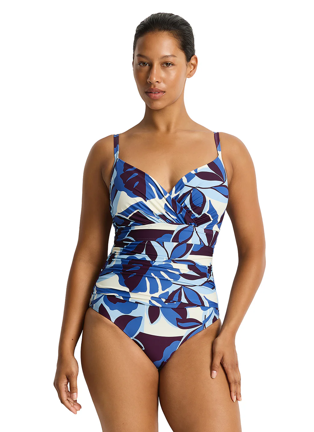 Sea Level Women's Rumba Wrap Front One Piece Swimsuit (DD/E Cup) - Image 2