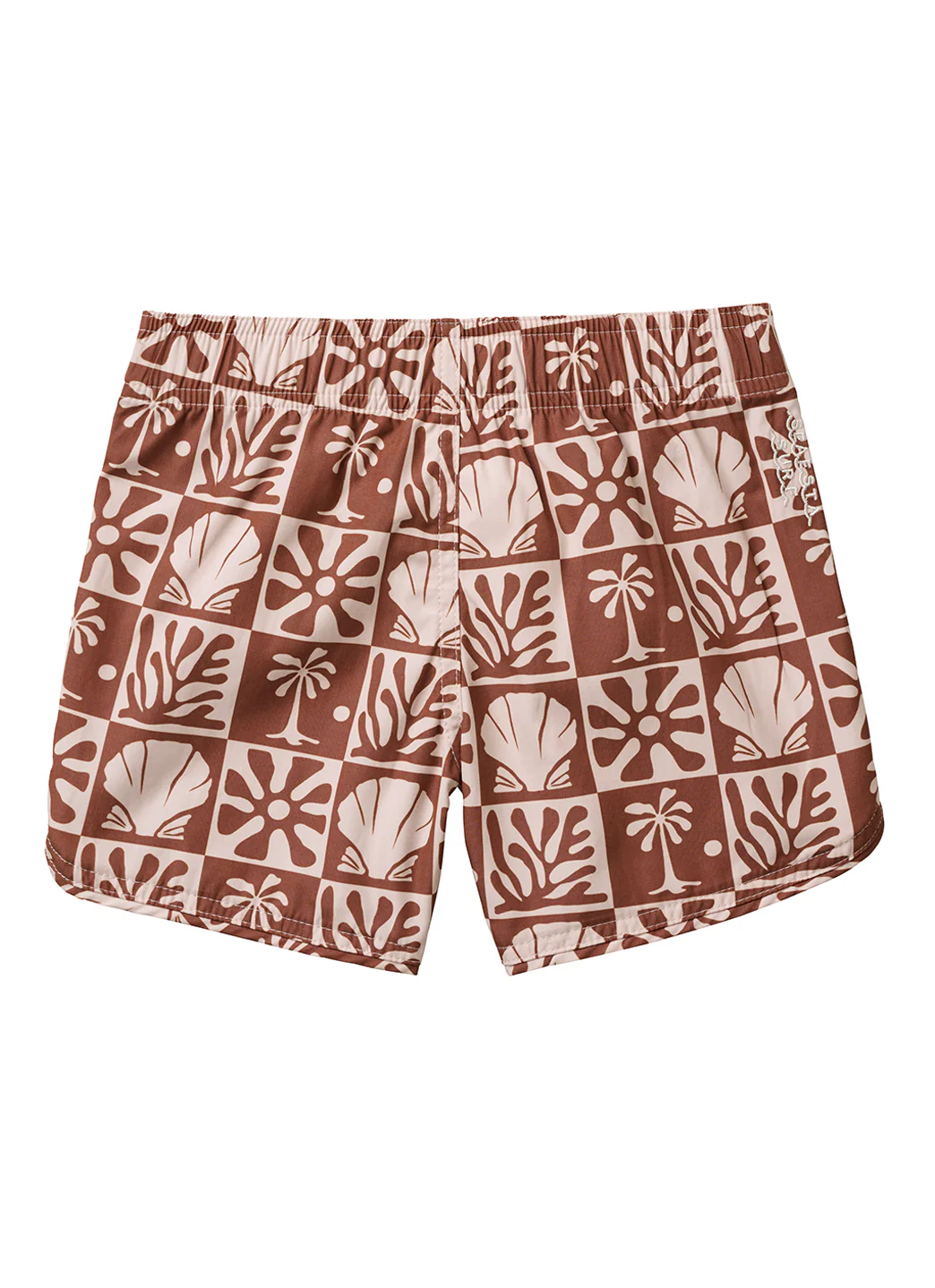Seaesta Surf Boys' Scallop Beach Checks Retro Flare Board Short (Toddler, Little Kid, Big Kid) - Image 4