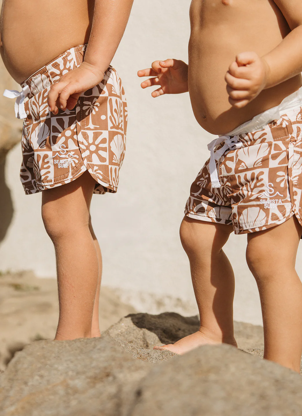 Seaesta Surf Boys' Scallop Beach Checks Retro Flare Board Short (Toddler, Little Kid, Big Kid) - Image 8