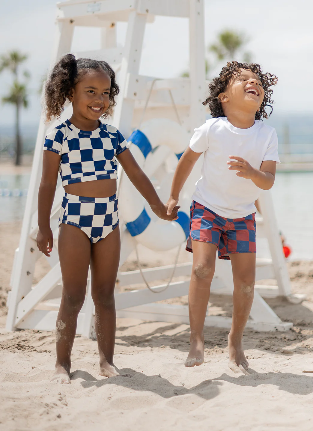 Seaesta Surf Boys' Scallop Nautical Checks Retro Flare Board Short (Toddler, Little Kid, Big Kid) - Image 9