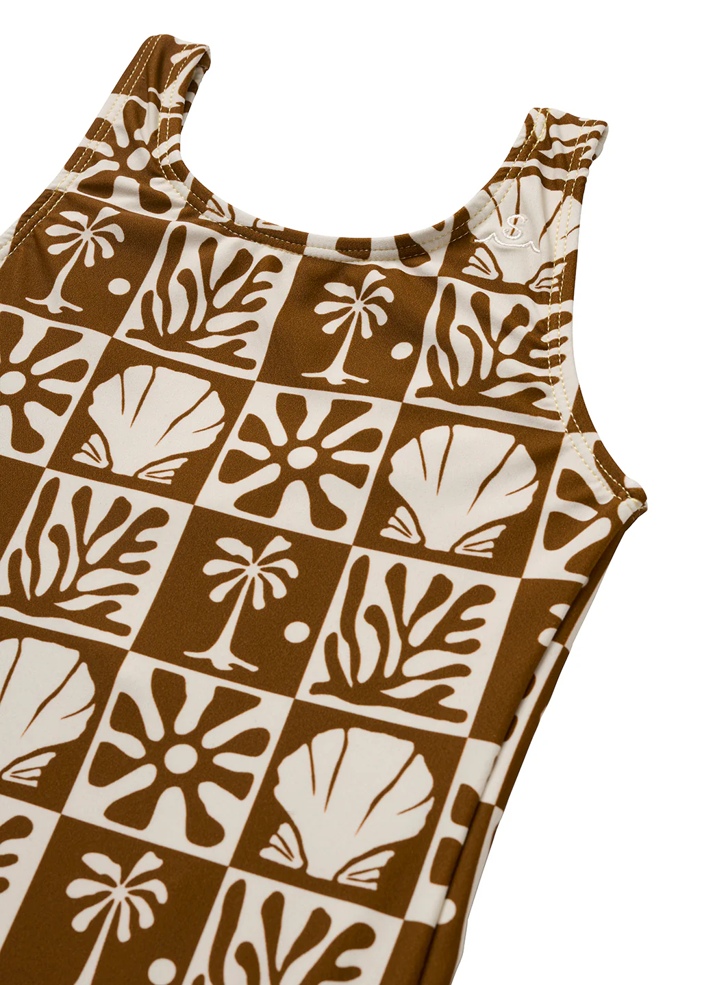 Seaesta Surf Girls' Beach Checks One Piece Swimsuit (Toddler, Little Kid, Big Kid) - Image 4
