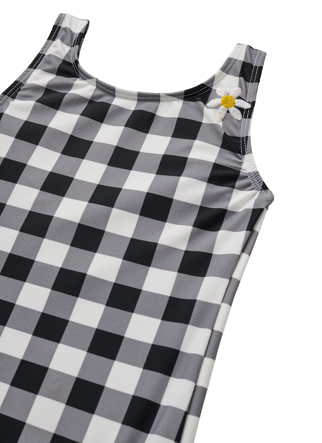 Seaesta Surf Girls' Seaside Gingham Daisy One Piece Swimsuit (Toddler, Little Kid, Big Kid) - Image 4