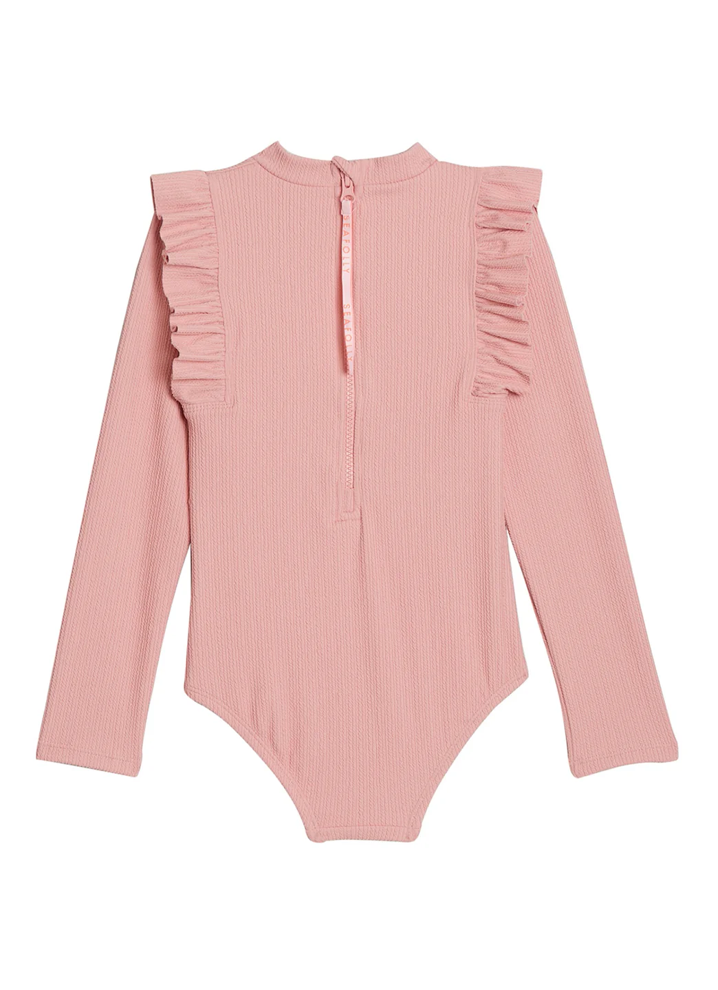 Seafolly Girls' Essential Long Sleeve One Piece Swimsuit (Baby, Toddler, Little Kid) - Image 10