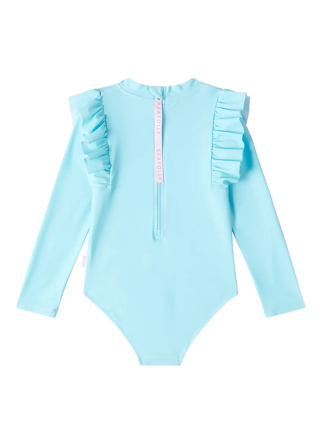 Seafolly Girls' Essential Long Sleeve One Piece Swimsuit (Baby, Toddler, Little Kid) - Image 2
