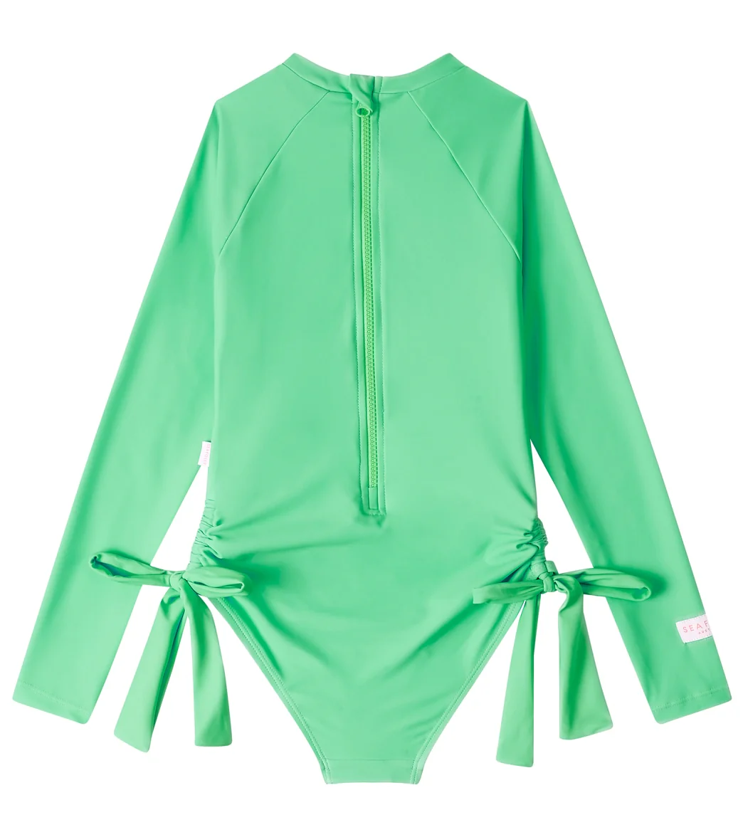Seafolly Girls' Essential Long Sleeve One Piece Swimsuit (Big Kid) - Image 6