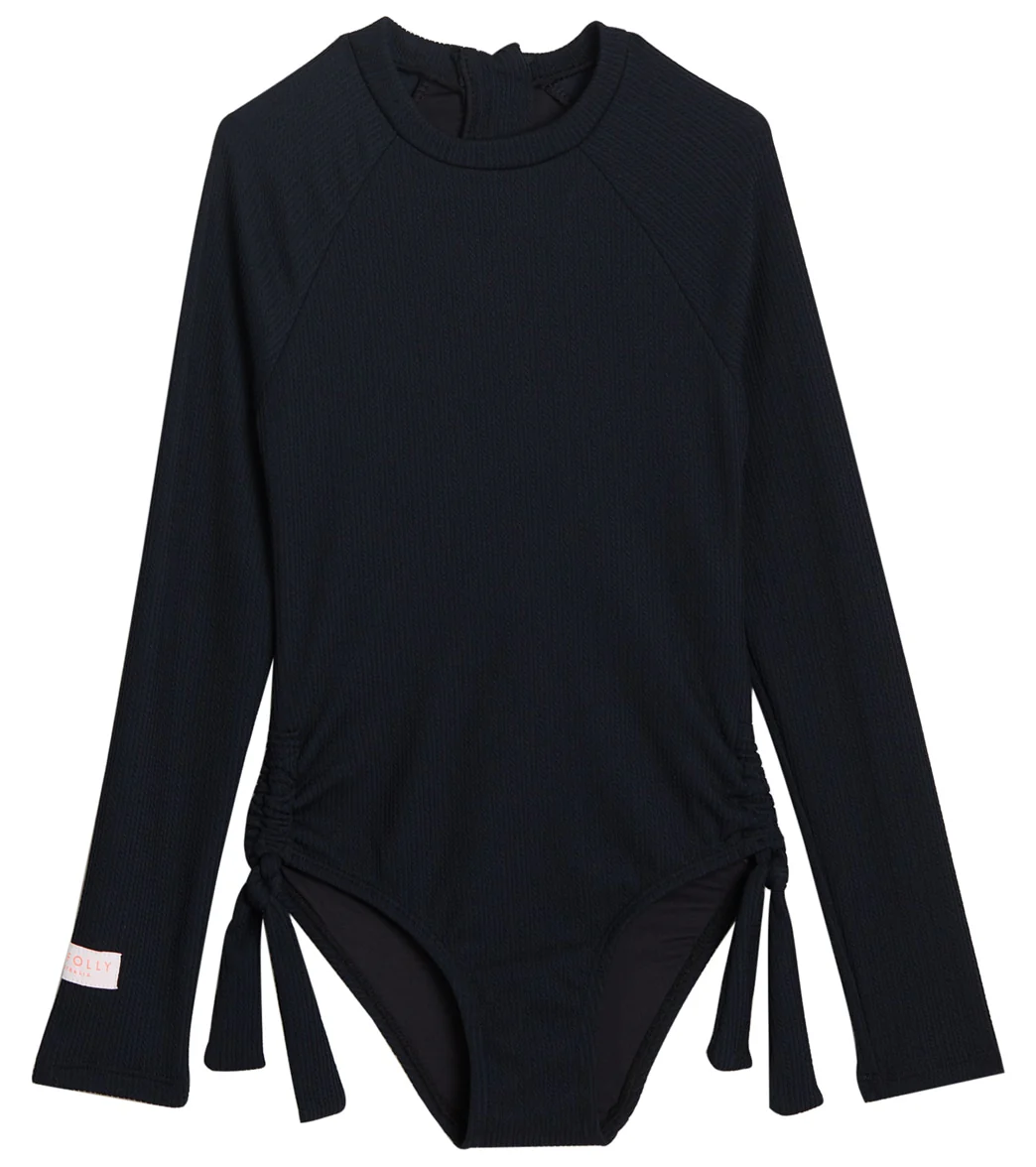 Seafolly Girls' Essential Long Sleeve One Piece Swimsuit (Big Kid) - Image 9