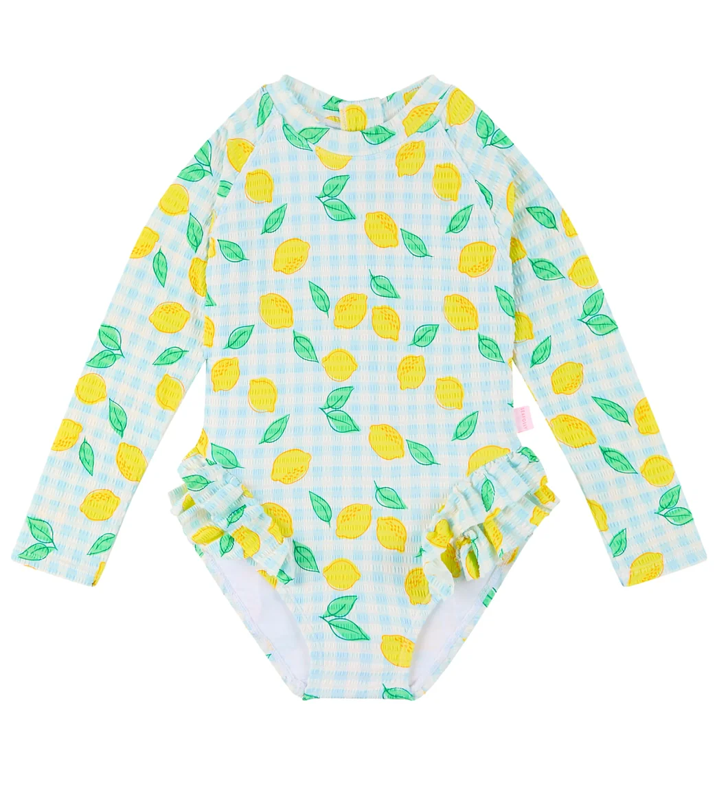 Seafolly Girls' Lisbon Long Sleeve One Piece Swimsuit (Baby, Toddler, Little Kid) - Image 5