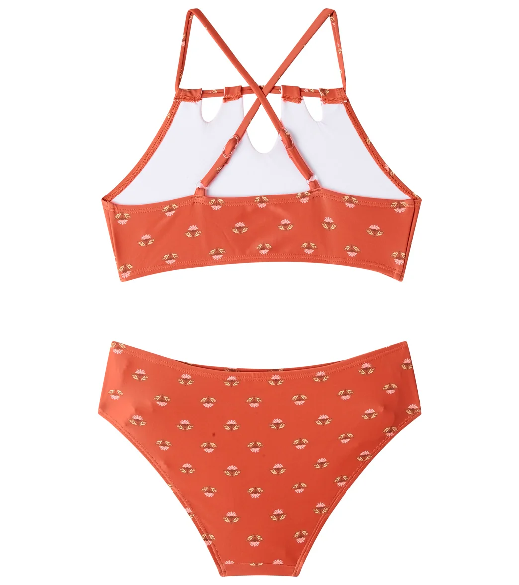 Seafolly Girls' Papillon Two Piece Halter Bikini Set (Big Kid) - Image 2