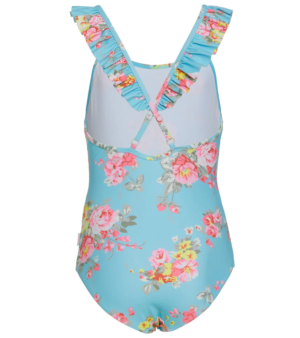 Seafolly Girls' Paradise Garden Ruffle Strap One Piece Swimsuit (Big Kid) - Image 2