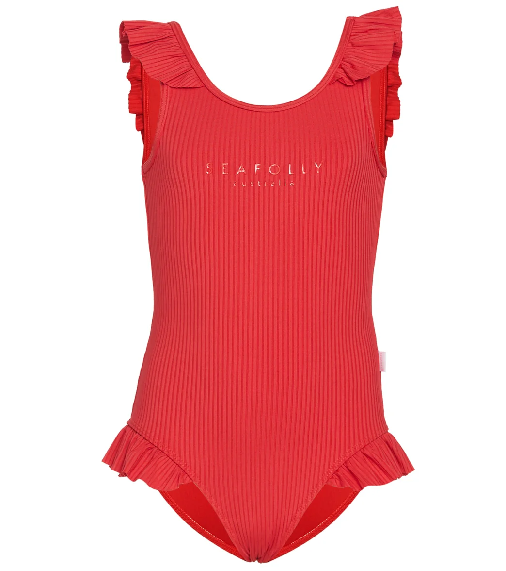 Seafolly Girls' Summer Essentials Ruffle One Piece Swimsuit (Baby, Toddler, Little Kid) - Image 5