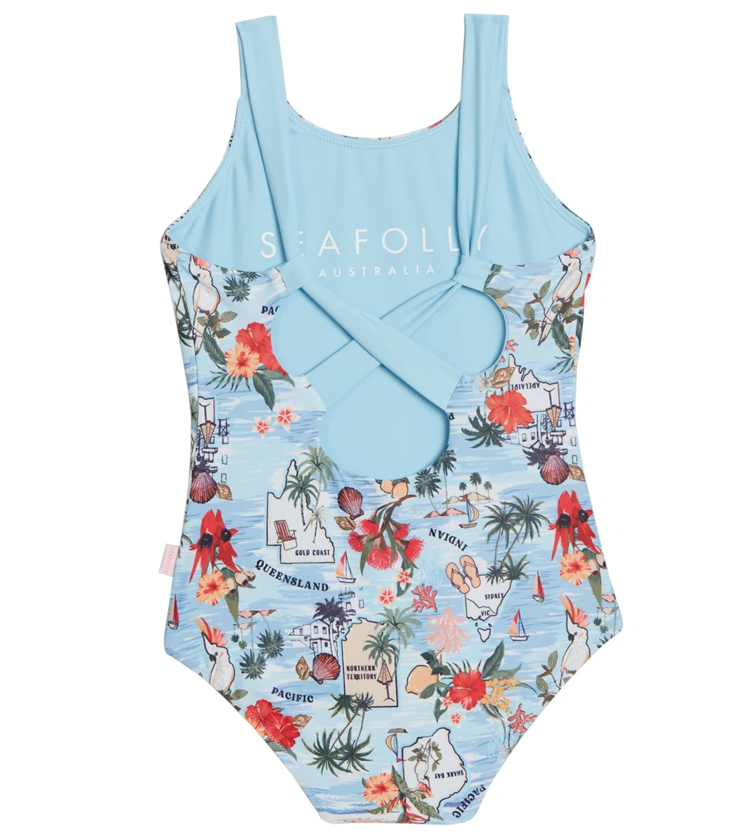 Seafolly Girls' Summer Vacay One Piece Swimsuit (Big Kid) - Image 2